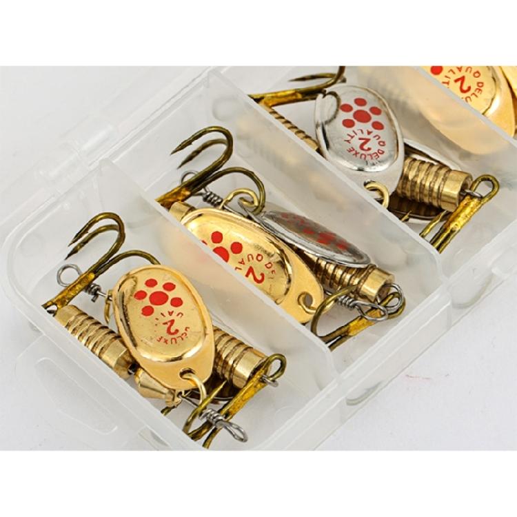 10Pcs Sequins Artificial Baits with Tackle Box Sequins Crankbait Spoon Baits Fishing Spinner Hard Baits Easy to Use