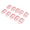 100 Pcs Shaped Paper Clips Metal Cute Style Light Portable Office Clips for Document File Classification