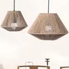 Woven Paper Rope Ceiling Fan Light Bulb Cover Simulation Rattan Pendant Lamp Cover for Floor Light for Bedroom Living Room Decor