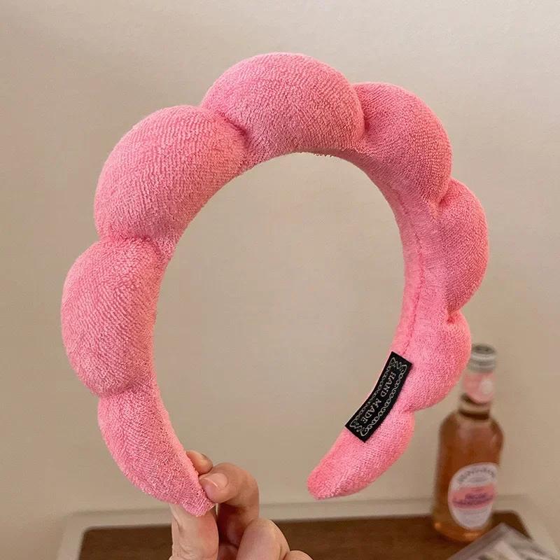 Brățări de spălat din microfibră de modă Bandă umflată Spa Bentita cu bule Spălarea feței Machiaj Accesorii pentru îngrijirea pielii