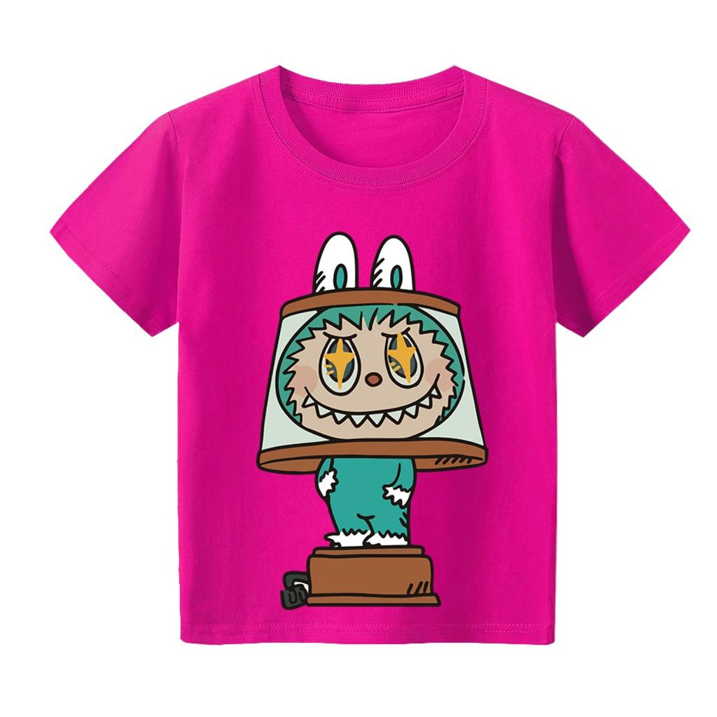 LABUBU Cotton Kids Tshirt Cartoon Children Girl Boy Cute Baju Lelaki Perempuan