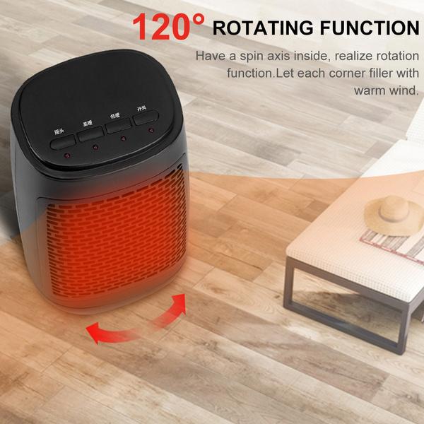 Buy 3S Quick Heating Electric Space Heater 1200W Personal Ceramic