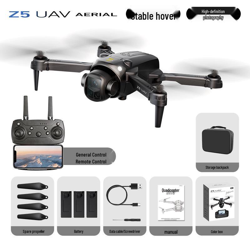 New Z5 Drone: Dual Camera, Screen Remote, Optical Flow, Altitude Hold, Long Battery, HD Aerial Photography.