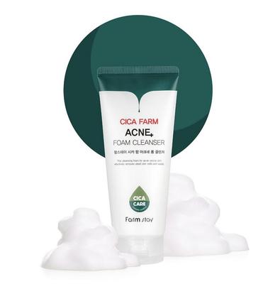 Cica Farm Mousse nettoyante contre l'acné 180 ml (3 options)