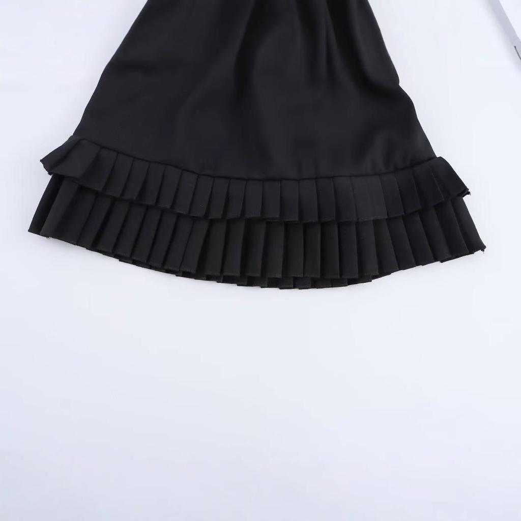 Spring 2025 Women's European & American Style Versatile Pleated Low-Waist Skirt