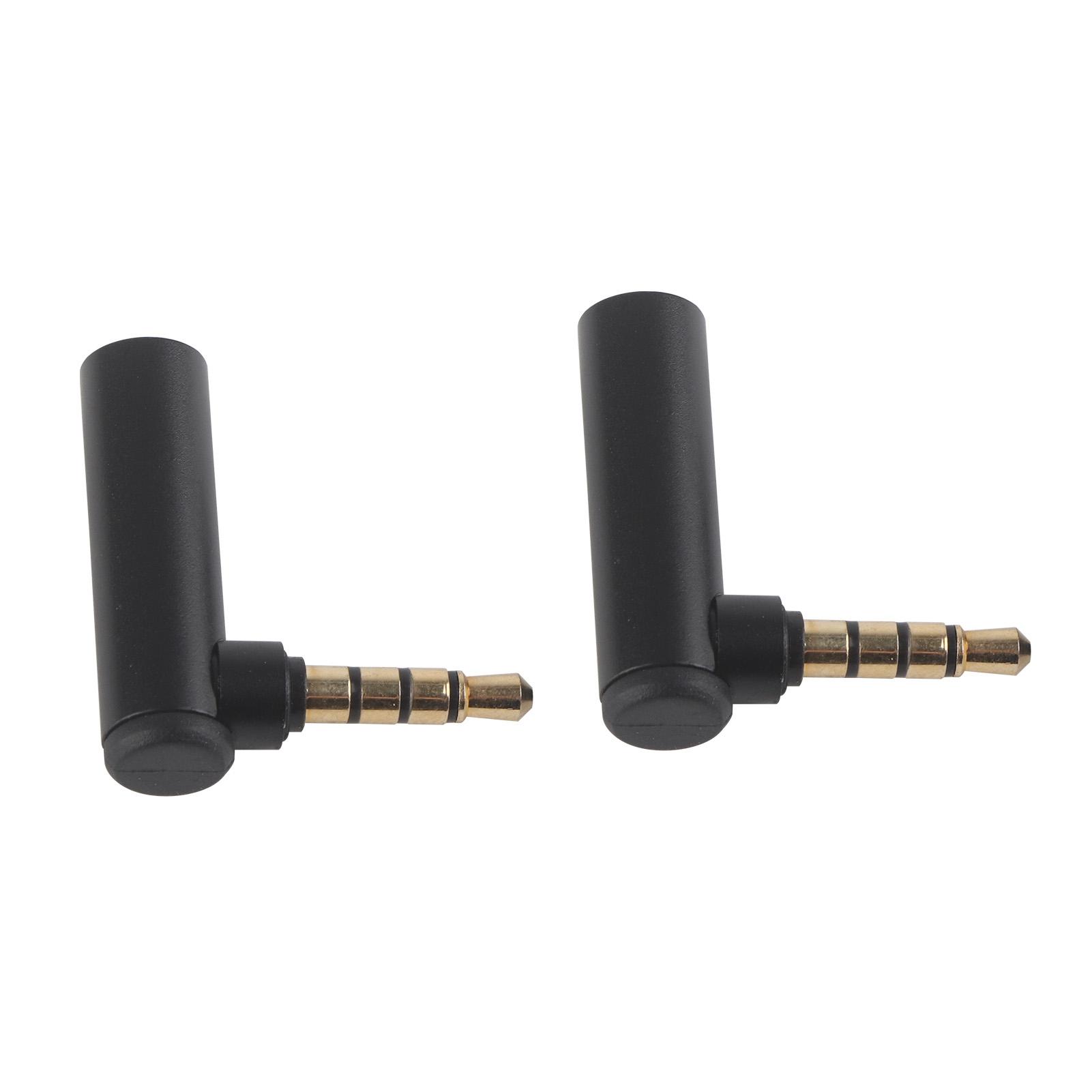 

2PCS 3.5mm Male to Female Right Angle 90 Degree Audio Adapter Jack