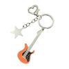 Fashion Star Guitar Keychain Decorations Simple Car Keyring Hanging Ornament