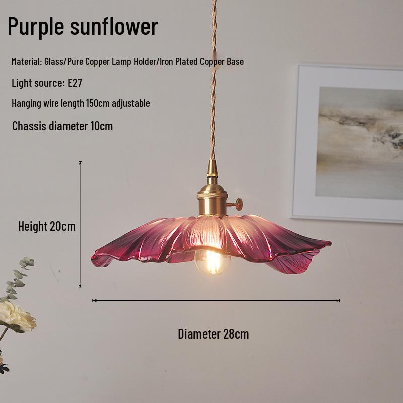 Nordic Retro Brass Glass Pendant Light - Ideal for Bar, Restaurant, Bedside, or Cafe.