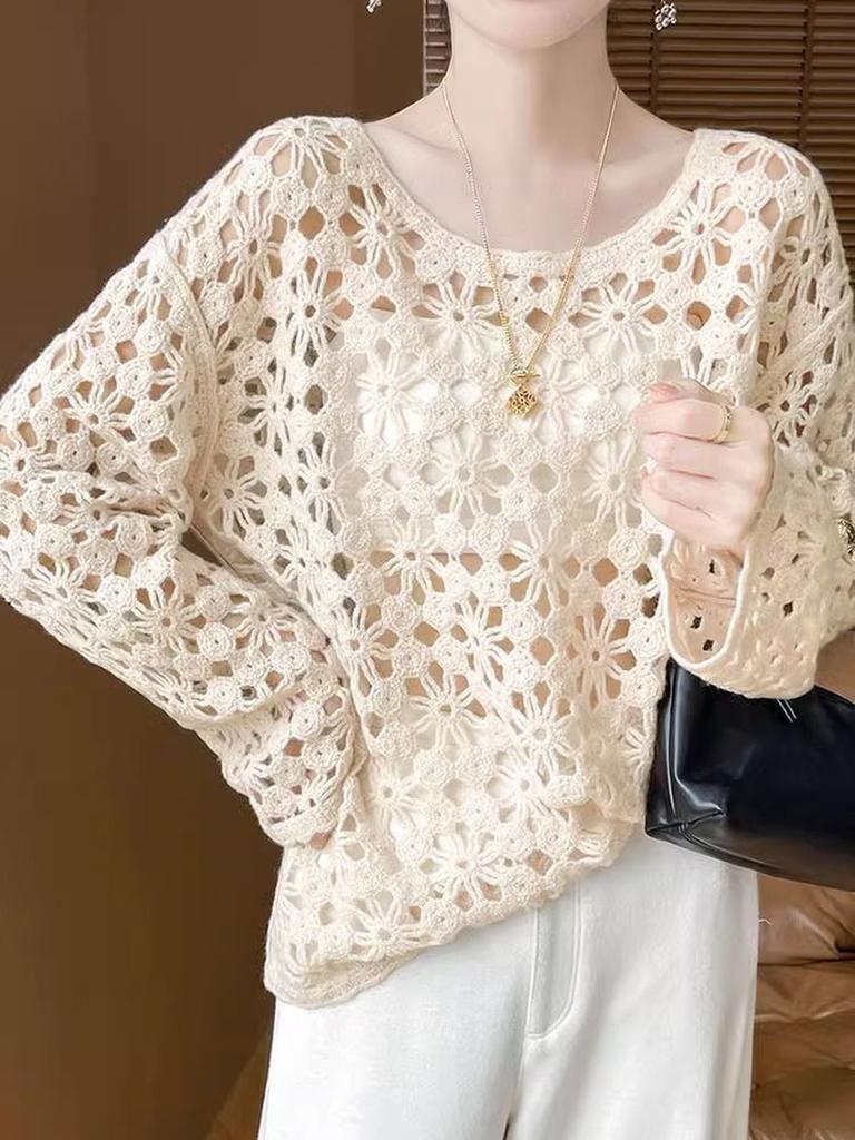 Vroege Herfst Chinese Stijl Traditionele Borduurwerk Kant Gebreide Trui Dames 100 Werk Herfst Luie Stijl Pullover Vest