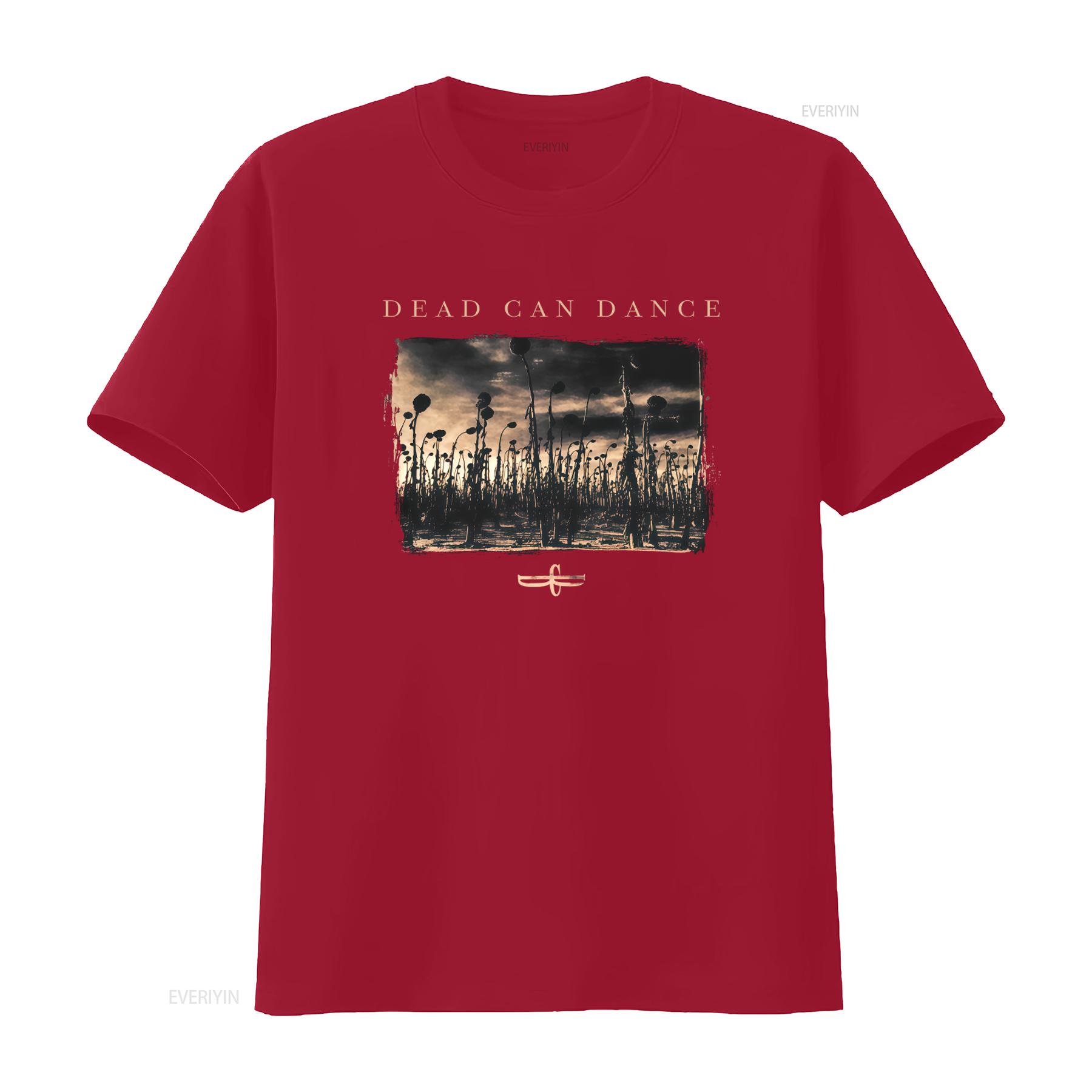 Dead Can Dance Anastasis Album Cover Print Cotton Black T Shirt S 5XL vintage Washed Soft streetwear homme Slightly Stretched S