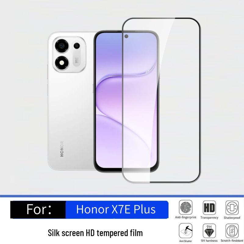 Honor X7e Plus HD Anti-Peep Tempered Glass Film - Frosted, Drop-Proof, Transparent Screen Protector.