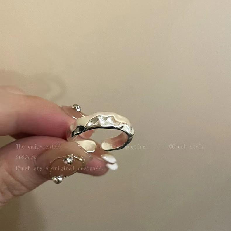 

2025 Moonstone Irregular Open Ring: Versatile, Luxurious, High-End Design for Women