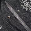 Womens Winter Fashion Stand Collar Zip Sequin Jacket Wool Blend Coat