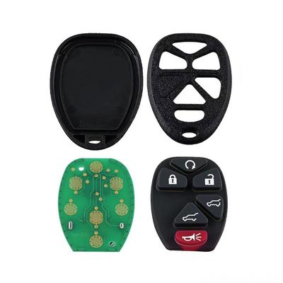 Black 6 Buttons Key Fob Remote Control Case Shell Replacement Key Chip OUC60270 for Cadillac Escalade 2007-2014 Chevrolet Suburban