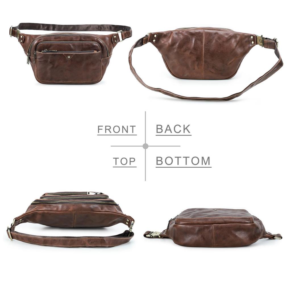 Pánské brašny z pravé kůže KONTAKT Vysoce kvalitní brašny do pasu Telefon Kapsa Pánské Tašky přes rameno Pánské Cestovní tašky