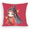 Grandmaster of DDemonic CCultivation PillowCase Antidustmite Pillowcase Invisible Zipper Silky Short Plush Sofa Cushion Cover