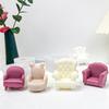 Mini Sofa Chair 3D Silicone Mold Flexible Candle Wax Soap Making Mould DIY Craft for Make Chocolates Hard Candy Dessert