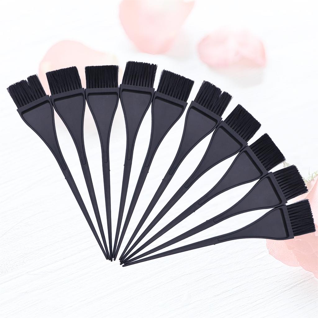 10Pcs Professional Hair Dye Brush Tint Applicator Plastic Handle Soft Bristle Salon Home Use Hair Coloring Keratin Treatment