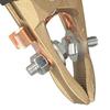 Brass Earth Cable Clamp 400A with Large Opening for Secure Grip in High Current Grounding and Welding Operations