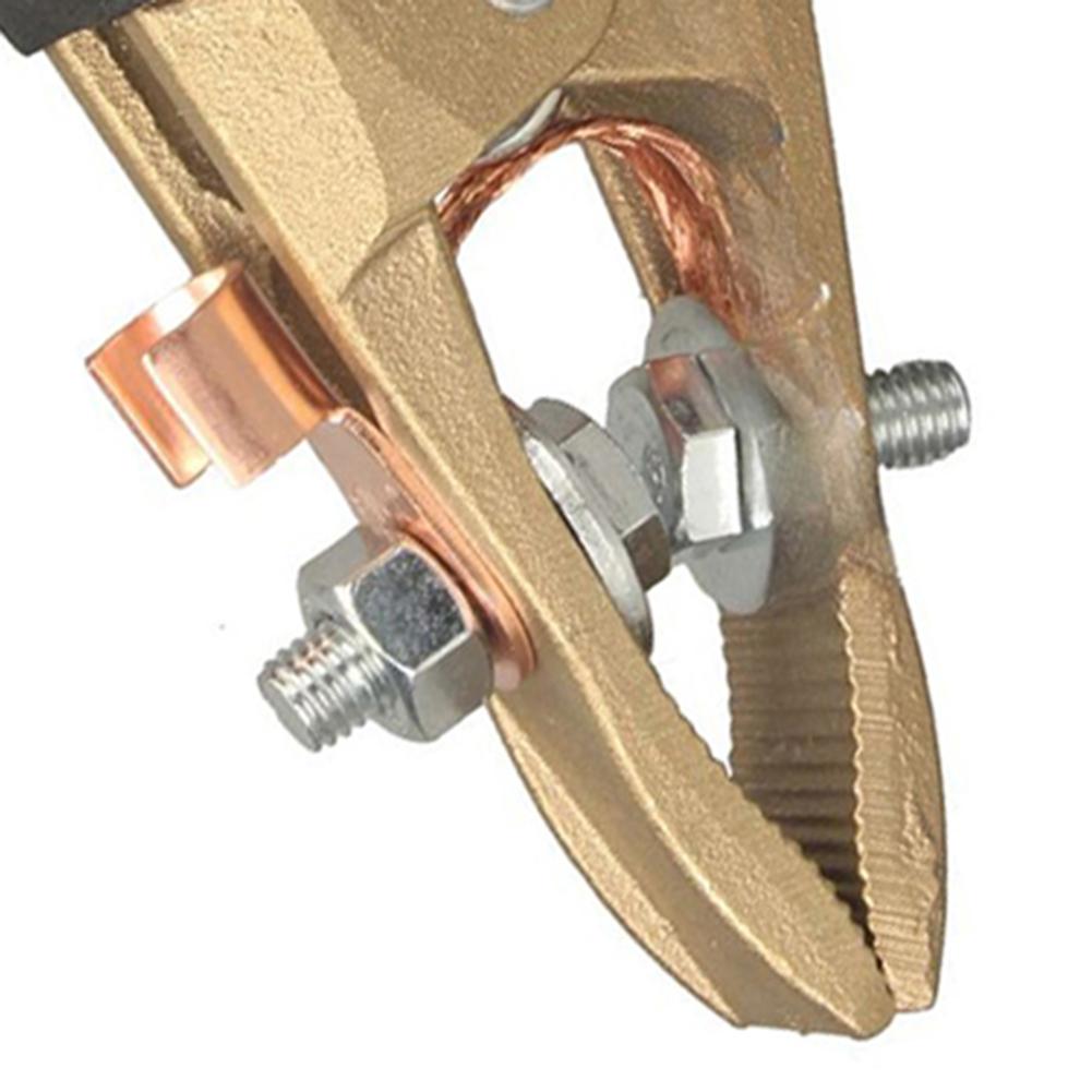Brass Earth Cable Clamp 400A with Large Opening for Secure Grip in High Current Grounding and Welding Operations