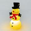 LED Snowman Night Light USB Powered Color Changing Soft Glowing Light Transparent Plastic Christmas Decoration