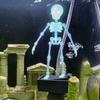 Air Driven Dancing Skeleton Aquarium Bubbler Plastic Movable Oxygen Skeleton  Underwater Landscape