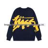 European-American Autumn 2026 Retro Waffle Knit Logo T-Shirt