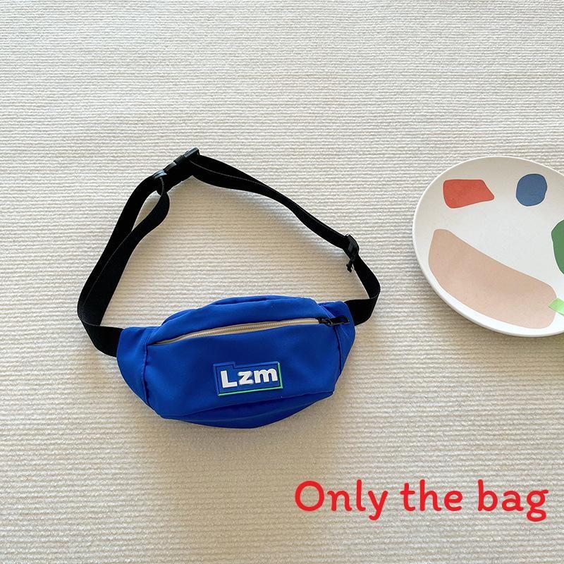 Childrens Nylon Crossbody Bag With Casual Design For Kids School Use синий