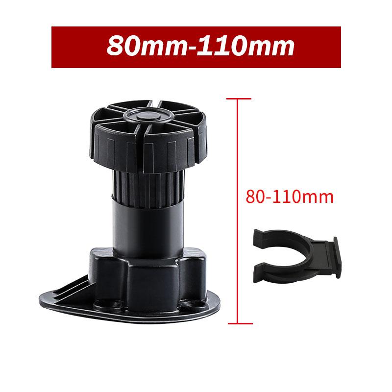 1 pz Piedino Regolabile in Altezza per Armadio Gamba Mobile per Cucina Bagno 6cm/8cm/10cm/12cm/15cm Piedini Zoccolo Armadio da Cucina