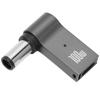Right Angle PD 100W Adapter 5A 100W 18.5V‑20V Laptop Type C Female To Male Adapter for HP Laptop with Aluminum Shell