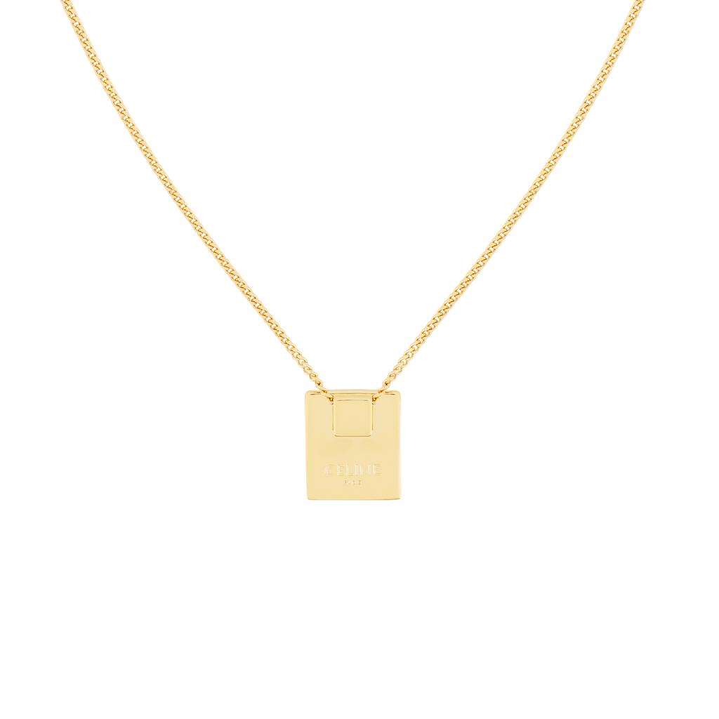 Celine Alphabet X Anhänger Halskette Unisex Halskette Gold 46N0X6BRA-35OR