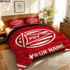 Nombre Personalizado, Patrón PSV Ropa de Cama Decoración del Hogar Regalo de Cumpleaños ( 1 funda de edredón + 2 fundas de almohada, sin relleno),artículos para fans.