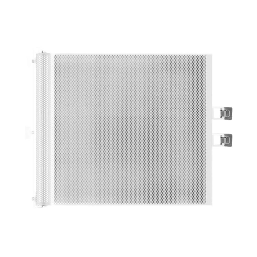 Retractable 130cm Expandable Pet Door Barrier Adjustable Width Pet Gate For Stairs Kitchen White Durable Metal Mesh Childproof Household Barrier