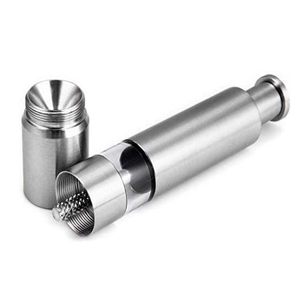 Manual Salt Pepper Grinder Stainless Steel Kitchen Manual Thumb Grinder Sauce Milling Stick for Black Pepper, Sea Salt, Spice