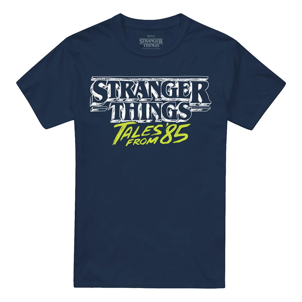 Stranger Things: Tales from Â´85 Unisex Adult Two Tone Logo T-Shirt