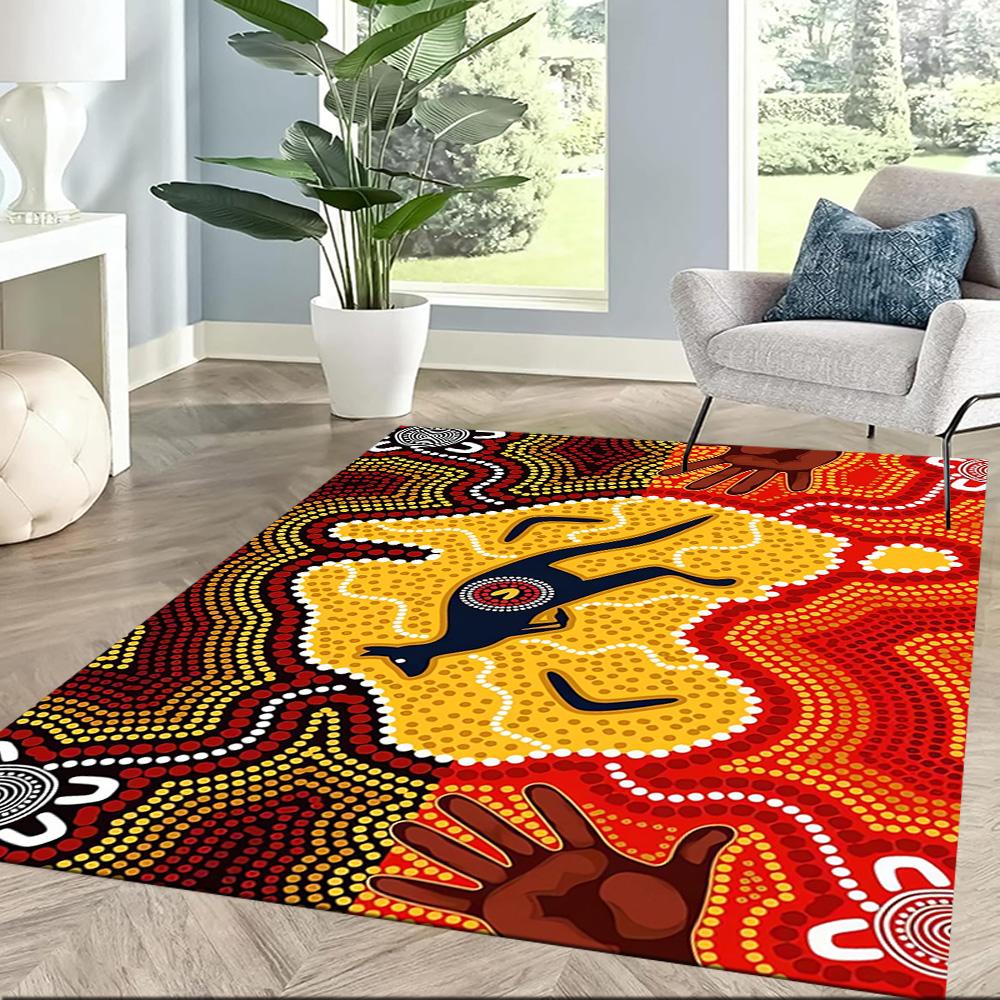 Australischer Aboriginal-Stil 31 Fußmatte Perfekt für Außenbereich Dekorieren Sie Zimmer Wohnzimmer Balkon Rutschfester Teppich Dekorieren Sie Büros