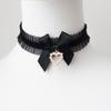 Sweet Heart Pendant Bowknot Neckband Choker Jewelry Temperament Elegant Neck Chain Women Clavicle Chain Necklace