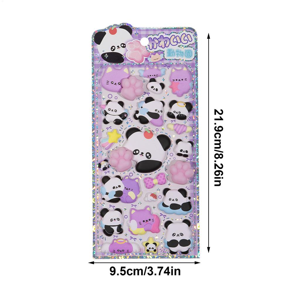 3D Stickers Cute Panda Butt Stickers Decorations Animal Decals For Phone Case Scrapbooking Notebook Laptop Craft Kids Boys Girls