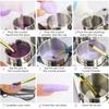Nail Art Stainless Steel Cup 3-Piece Set Stainless Steel Cup Stainless Steel Liquid Cup Crystal Liquid Cup Disinfection Cup