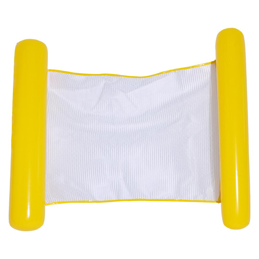 Inflatable Dual-Use Hammock Chair: Foldable Floating Lounge with Net and Backrest