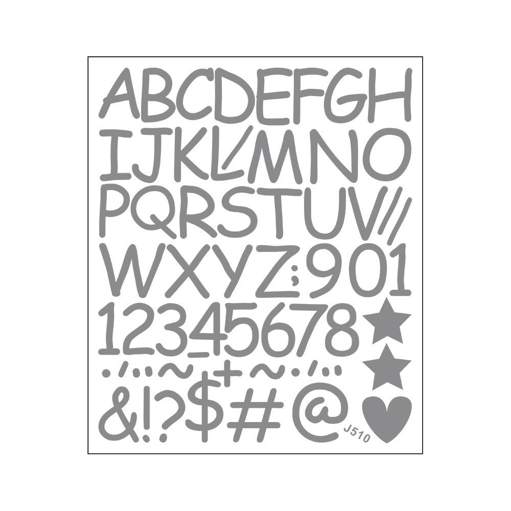 Faça Você Mesmo Embelezamento e Decoração do Quarto Infantil Adesivos de Parede com uma Combinação de Letras Inglesas Números Símbolos e Corações