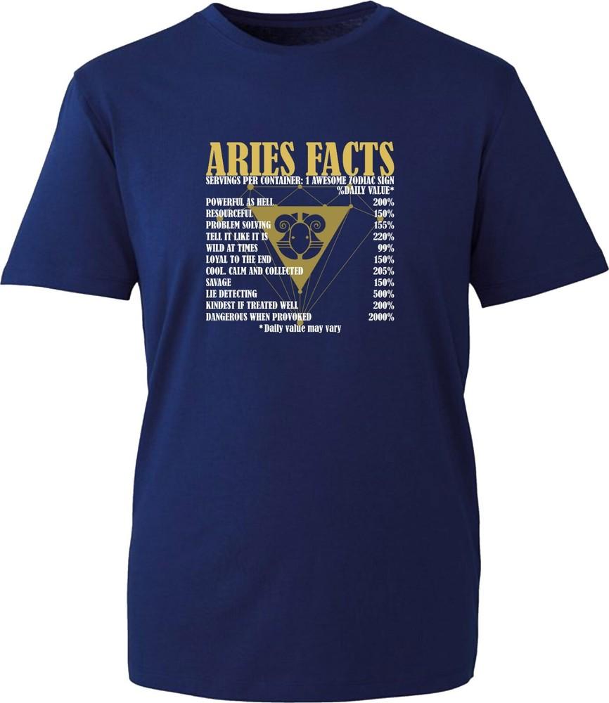 Aries Facts Horoscope Zodiac Astrological Sign Tshirt Astrology Unisex Tee Top S
