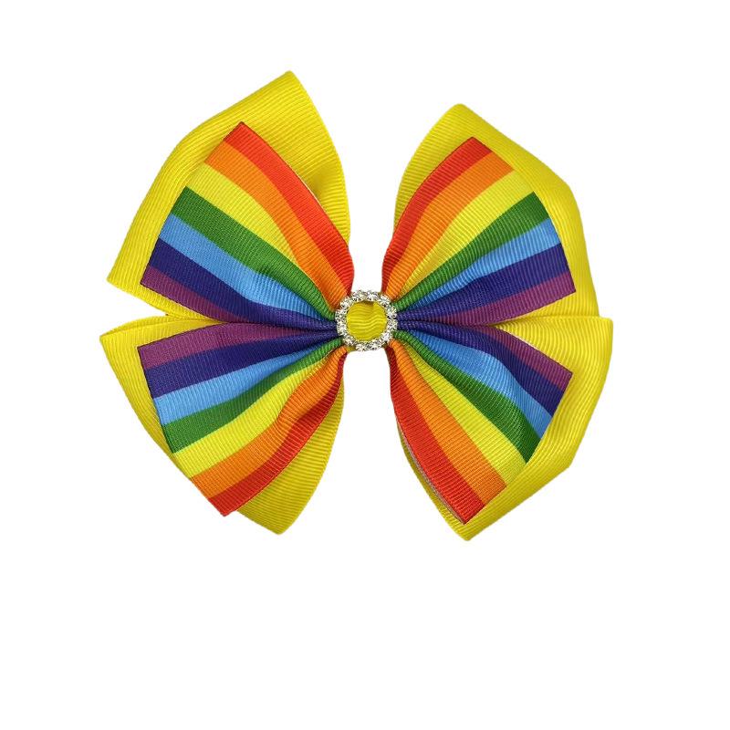 Rainbow Gradient Bow Hair Clip for Girls - Baby & Child Hair Accessory
