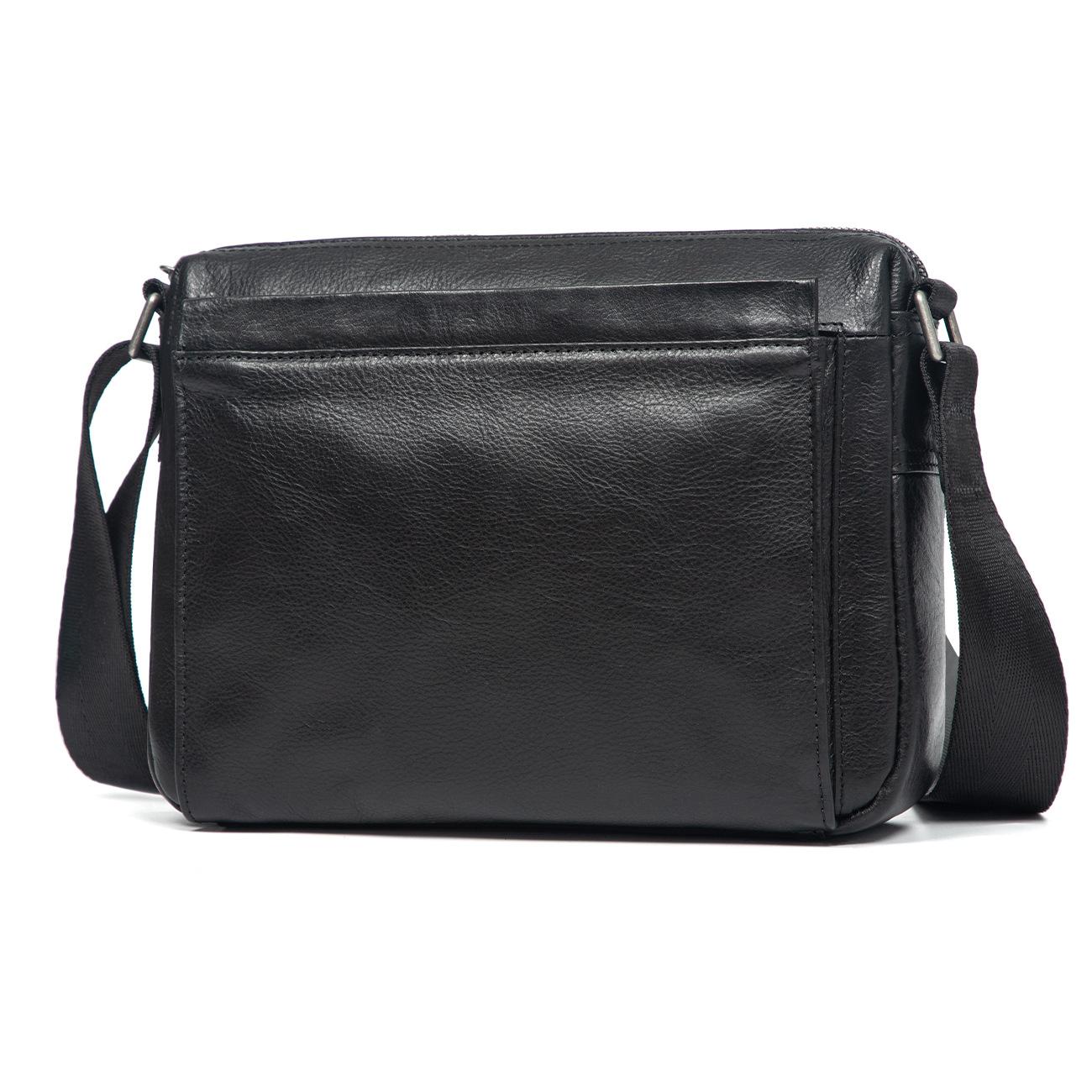 

High End Temperament Men s and Women s New Korean Version Versatile Shoulder Bag with Soft Leather Multi-layer Design Suitable for Men and Women чёрный