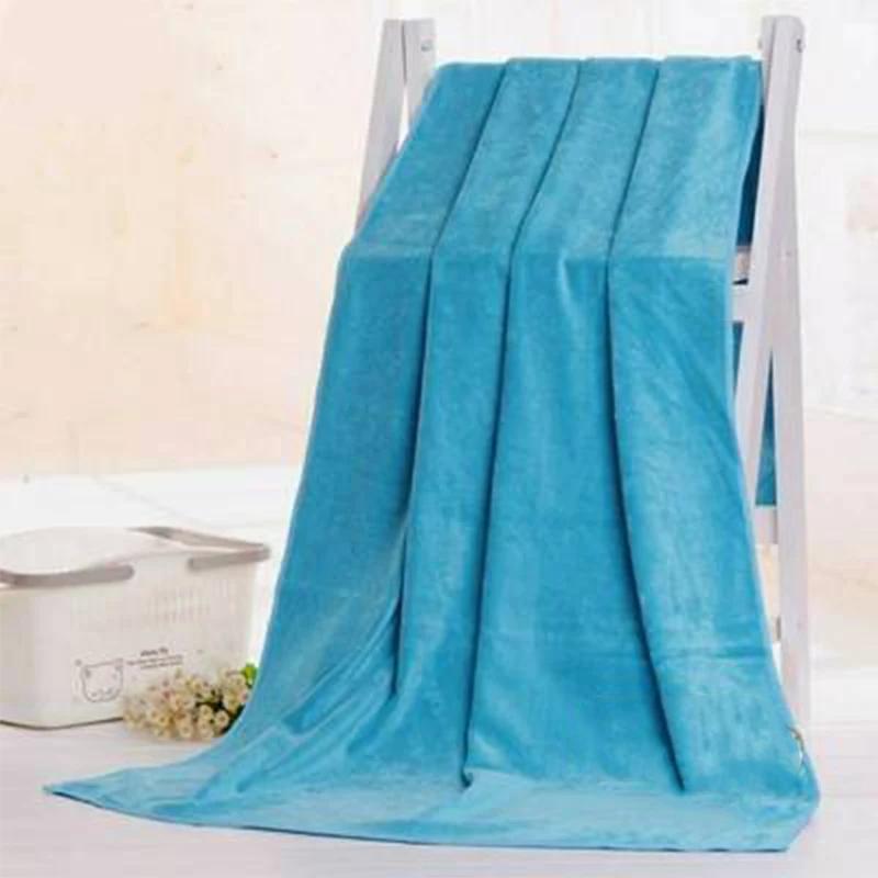 

Полотенце для ванной из микрофибры Супер большое Впитывающее Мягкое Быстросохнущее Полотенце Многоцелевое для Путешествий Спорта Спа Плавания Массажа Красоты 180x80cm