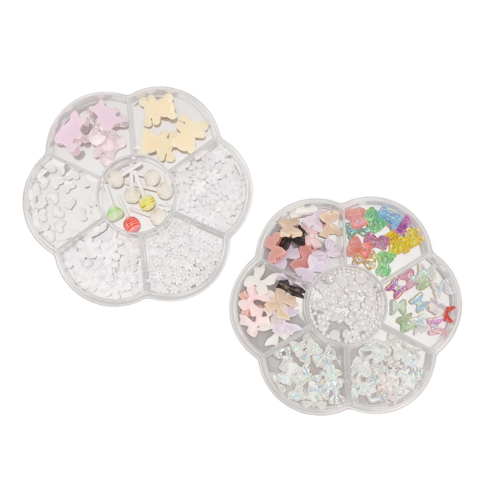 

Nail Art Rhinestones Multiple Sizes Colorful Resin Nail Crystal Rhinestones for Daily Work Outing