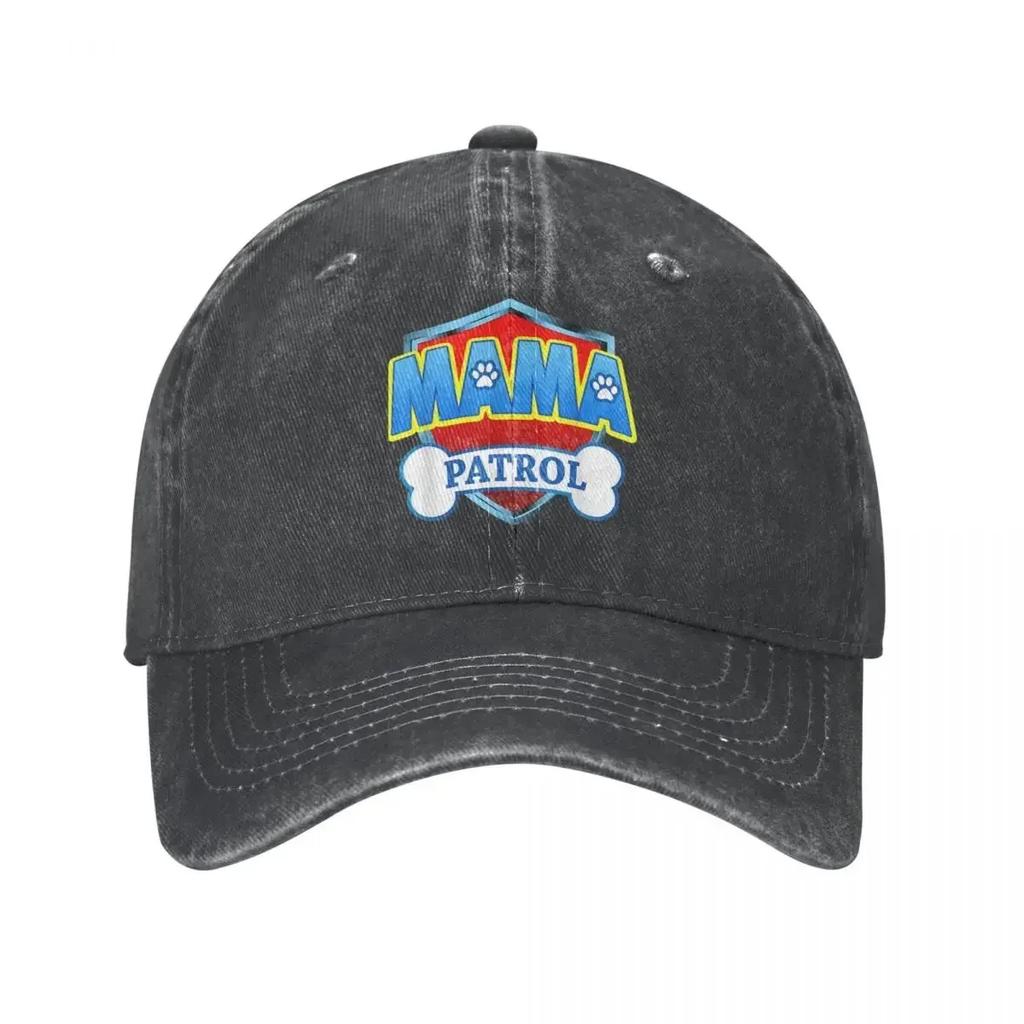 Baseball Caps Mama Patrol Cartoon Dog Merchandise Unisex Vintage Distressed Cotton Funny Sun Cap Gift