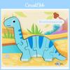 Dinosaur 3d Puzzle Wooden Brain Teaser For Kids Educational Toy