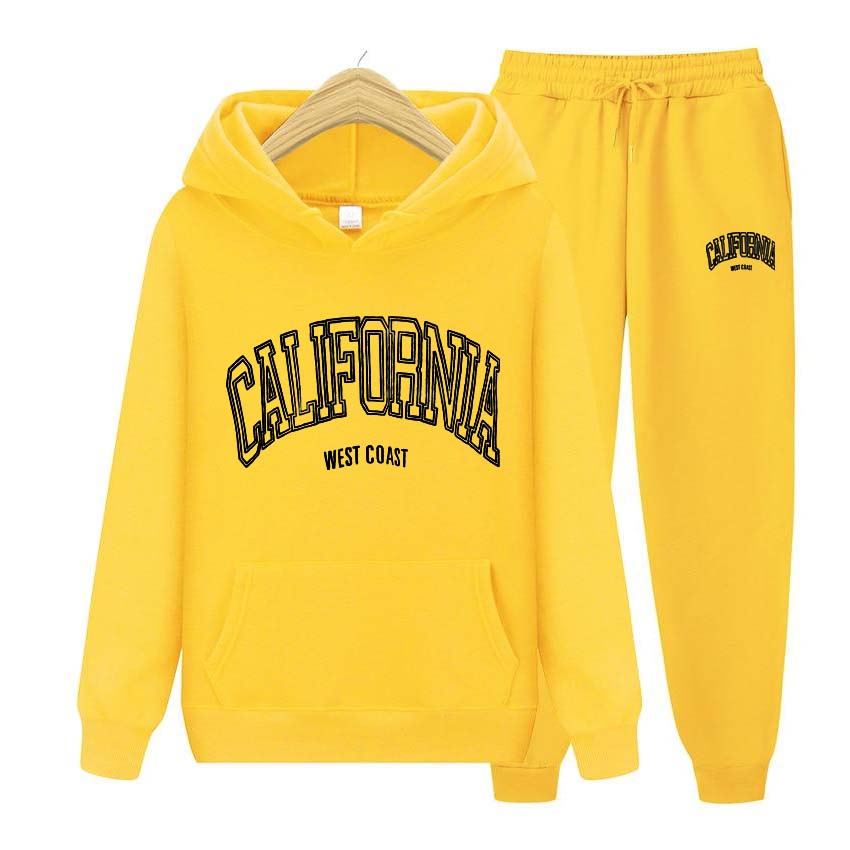 Womens Hoodies Tracksuits Jogger Clothes Women Hoodie Set Hoodies+Pants Two Piece Set  Printing