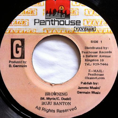 7inch Record BUJU BANTON - Browning NONE Penthouse Vinta Jamaica Reggae, Ska & Dub Used